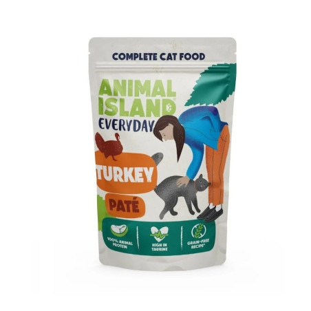 ANIMAL ISLAND Everyday Turkey pate - wet cat food - 85g