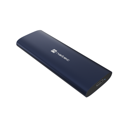 Natec | Rhino M.2 NVME Lite USB-C External, Gen 2 Steel Navy | Solid-state drive interface NVMe
