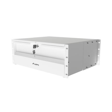 Lanberg AK-2004-S | 19" Drawer 4U, max load capacity up to 90 kg, 4 point assembly | 48.26 x 36 x 17.6 cm | Gray