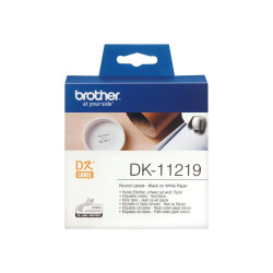 Brother Round paper labels...