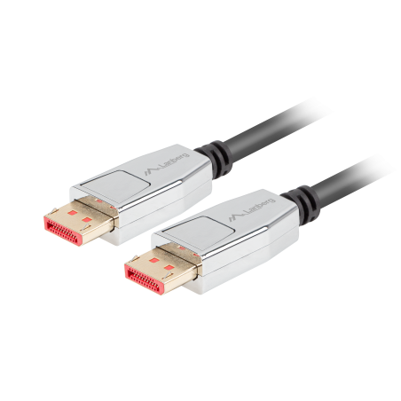 Lanberg DisplayPort M/M Cable 20 PIN V1.4 8K 60HZ | CA-DPDP-20CU-0018-BK | DisplayPort to DisplayPort | 1.8 m