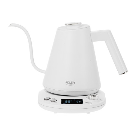 Adler | Kettle | AD 1349w | Electric | 1100 W | 1 L | Stainless Steel | 360° rotational base | White