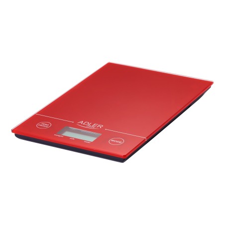 Adler | Kitchen scales | AD 3138 | Maximum weight (capacity) 5 kg | Graduation 1 g | Red