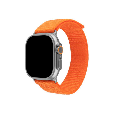 Fixed | Sporty Strap for Apple Watch Ultra 49mm | 160-210 mm | Watch strap | Orange | Nylon