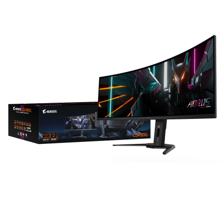 Gigabyte | CO49DQ | 49 " | OLED | DQHD | 32:9 | 144 Hz | 3 ms | 5120 x 1440 pixels | 250 cd/m² | HDMI ports quantity 	 2 x HDMI 2.1 | Black | Warranty 36 month(s)
