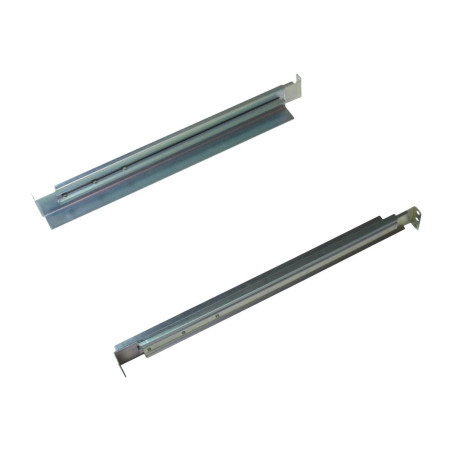 CyberPower | 4POSTRAILKIT1832 Rackmount Rail Kit | Adjustable Rails: Extend from 18.5” to 29” for proper fit with various sizing requirements; 4-Post Mounting: Secures equipment at both the front and back of the rack; Mounting Hardware: Sixteen (16) M5 x 12 screws are included to secure the rails to each post