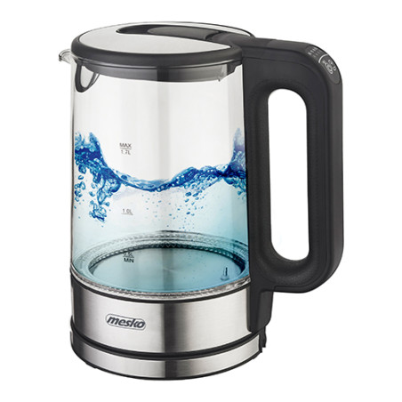 Mesko | Kettle | MS 1301b | Electric | 1850 W | 1.7 L | Glass | 360° rotational base | Black