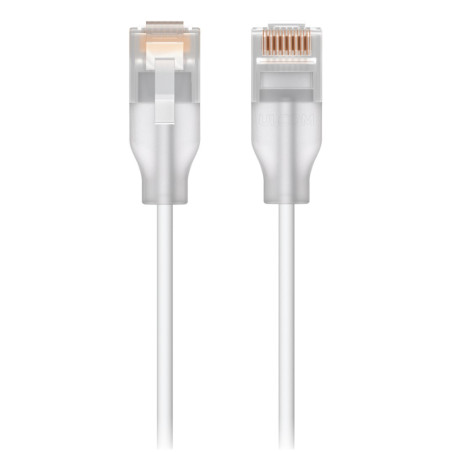 Ubiquiti UACC-Cable-Patch-EL-3M-W networking cable Translucent, White Cat6