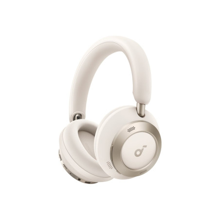 Anker Soundcore | Foldable Headphones | Space One Pro | Bluetooth | Over-ear | Microphone | Cream White