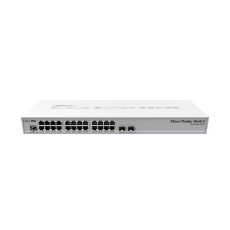 MikroTik | Cloud Router Switch CRS326-24G-2S+RM | Managed L3 | Rackmountable | Gigabit Ethernet (copper) ports quantity 24 | SFP+ ports quantity 2