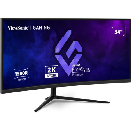 Viewsonic VX3418C-2K computer monitor 86.4 cm (34") 3440 x 1440 pixels UltraWide Quad HD Black
