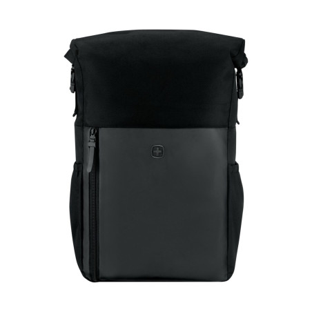 Wenger, UrbanOne Roll-Top 15.6" Laptop Backpack,Black