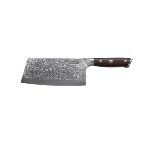 Cleaver Kohersen Elegance Ebony Wood Damascus steel cleaver 16.5 cm