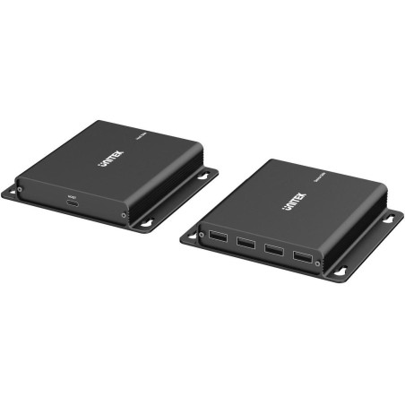 Unitek Przedłużacz USB-C na 4× USB-A przez Ethernet, zasięg do 150 m 480Mbps