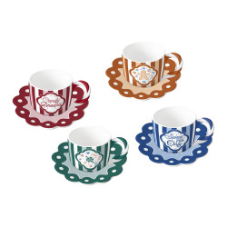 Set of 4 cups and saucers...