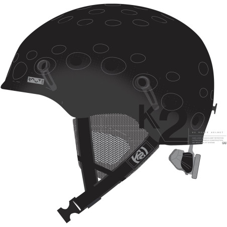 Kask męski K2 ROUTE black   51-55