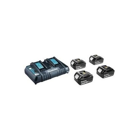 MAKITA POWER SUPPLY KIT 18V (BL1850Bx4+DC18RD) MAKPAC