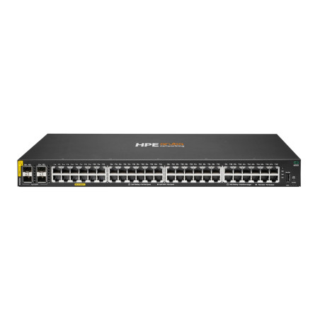 HPE Aruba Networking CX 6000 48p 10M/100M/1G Class4 PoE 4p SFP 1G 370W Switch