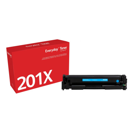 Everyday™ Cyan Toner by Xerox compatible with HP 201X (CF401X), High capacity