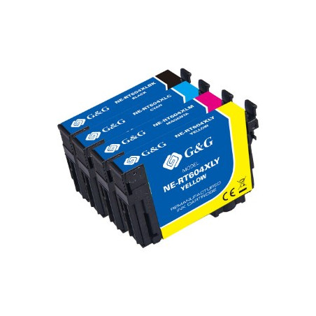 G&G NP-R2-0604XLBKCMY-R ink cartridge 1 pc(s) Compatible Black, Cyan, Magenta, Yellow