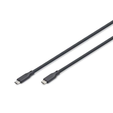 Digitus USB silicone cable, USB4 version 2.0, USB 80Gbps, 1.5 m, black