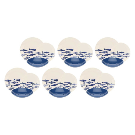 ROSE&TULIPANI THE BLUE ONES Dinner service for 6 people