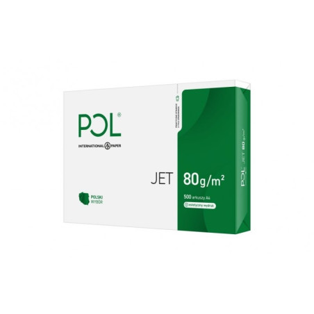 Paper copier office POLJET 9938A80 (A4; 80g/m2; 500 sheets; paper white, matte)