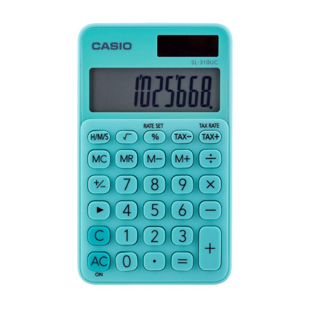 Casio pocket calculator SL-310UC-GN green