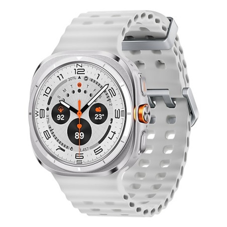 Samsung Galaxy Watch Ultra 3.81 cm (1.5") AMOLED 47 mm Digital 480 x 480 pixels Touchscreen 4G Titanium, White Wi-Fi GPS (satellite)