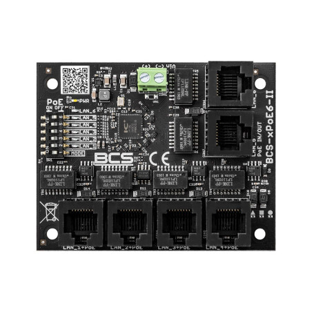 BCS BCS-XPOE6-II network switch Unmanaged Fast Ethernet (10/100) Power over Ethernet (PoE)