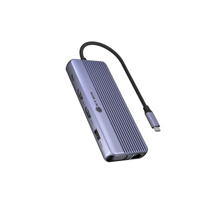ICY BOX 12-in-1 DockingStation with triple video output