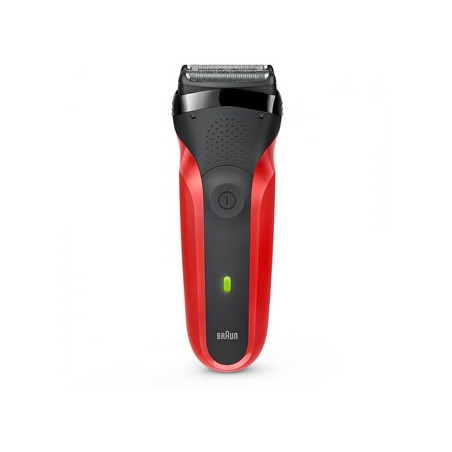 Braun Series 3 300s Foil shaver Trimmer Black, Red