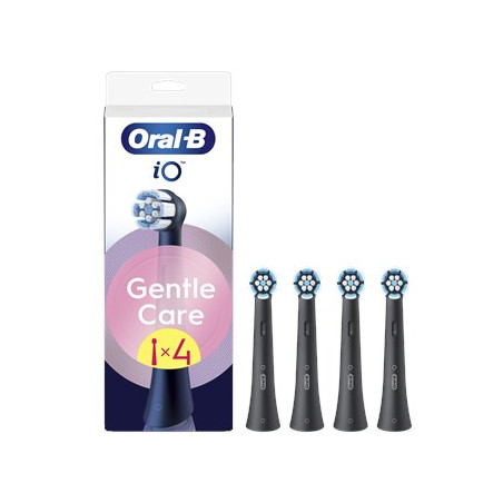 Oral-B iO GentleCare brush heads 4 pcs Black