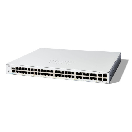 Cisco Catalyst 1200-48T-4G Smart Switch, 48 Port GE, 4x1GE SFP, Limited Lifetime Protection (C1200-48T-4G)
