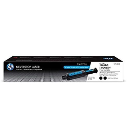 HP 143AD Dual Pack Black Original Neverstop Toner Reload Kit