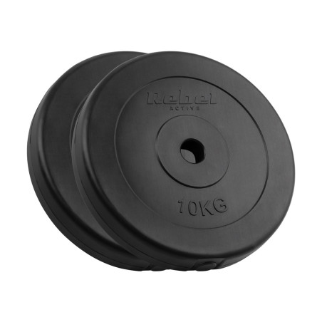 Bituminous Weight Set 2x10kg, bore 31mm, Classic Disc, REBEL ACTIVE