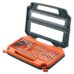 76 pcs. Set: Titanium drill...