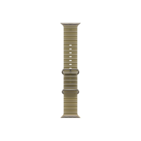 APPLE 49mm Translucent Kelp Ocean Band - Natural Titanium Finish | Apple