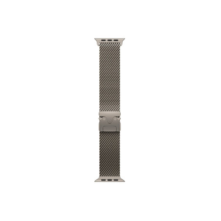 APPLE 49mm Natural Titanium Milanese Loop - Large | Apple