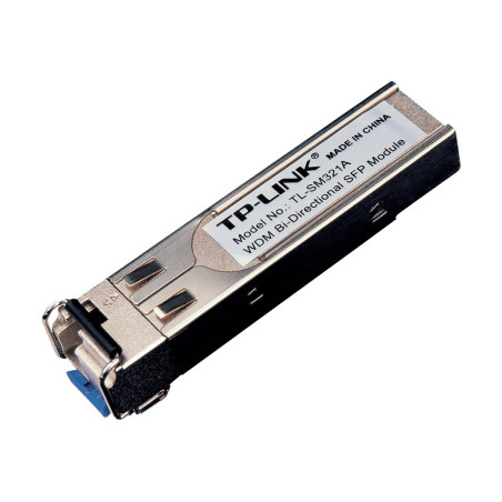 TP-LINK | 1000 Base-BX WDM Bi-Directional SFP Module | TL-SM321A-2 | 9/125 μm SMF (Single-Mode Fiber) | 9/125 μm SMF (Single-Mode Fiber)