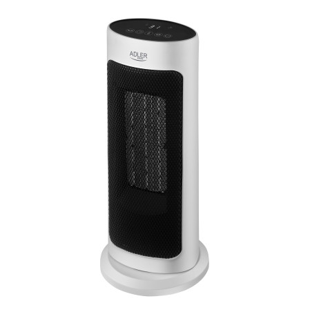 Adler | Tower Fan Heater with Timer | AD 7738 | Ceramic | 2000 W | Number of power levels 2 | Suitable for rooms up to 25 m² | White