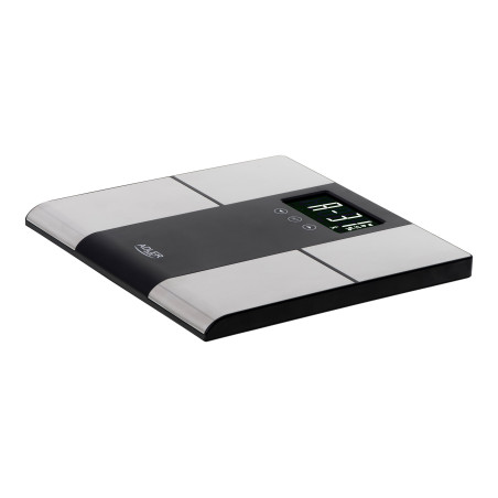 Adler | Bathroom scale with analyzer | AD 8165 | Maximum weight (capacity) 225 kg | Accuracy 100 g | Body Mass Index (BMI) measuring | Stainless steel/Black
