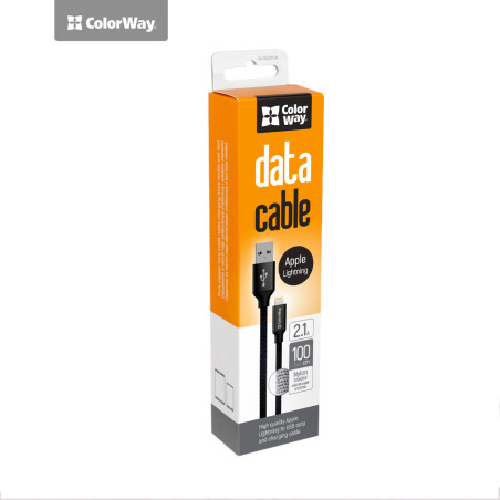 ColorWay | Data Cable | Apple Lightning | 2.1 A