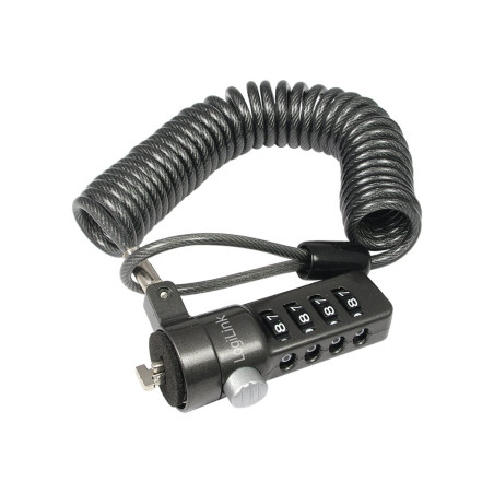 Logilink NBS004,  Notebook Coil Cable Lock, black