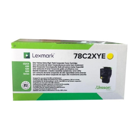 Lexmark 78C2XYE toner cartridge 1 pc(s) Original Yellow