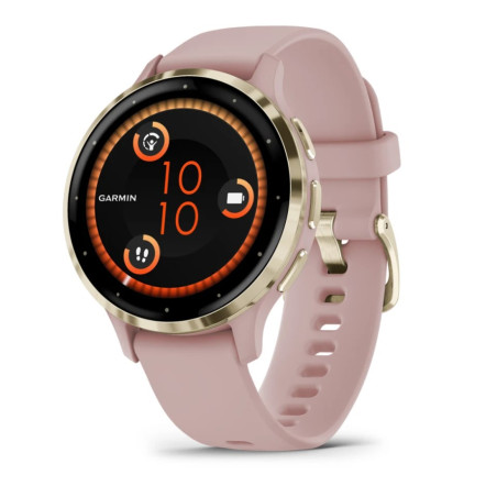 Garmin Venu 3S 3.05 cm (1.2") AMOLED 41 mm Digital 390 x 390 pixels Touchscreen Gold, Rose Wi-Fi GPS (satellite)