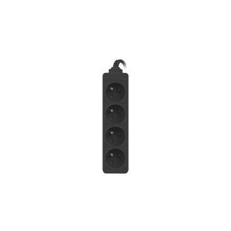 LANBERG POWER STRIP 1M BLACK, 4X 230V PL, UPS