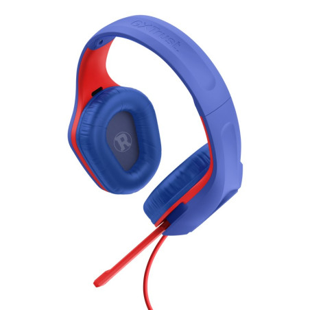Trust GXT 415SM Zirox Headset Wired Head-band Gaming Blue, Red