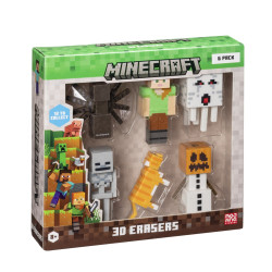MINECRAFT 3D ERASERS - 6...