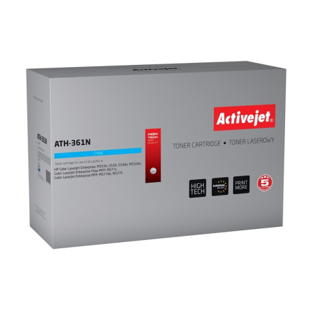 Activejet ATH-361N Toner (replacement for HP 508A HP508A CF361A; Supreme; 5000 pages; cyan)